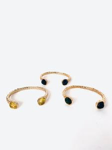 Classy Set of 3 Multi Colored Stone Bracelets