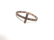 Load image into Gallery viewer, Bundle of Two Copper Tone Cross Bracelets
