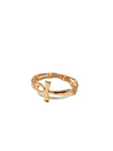Load image into Gallery viewer, Rose Gold Tone Horizontal Cross Bracelet
