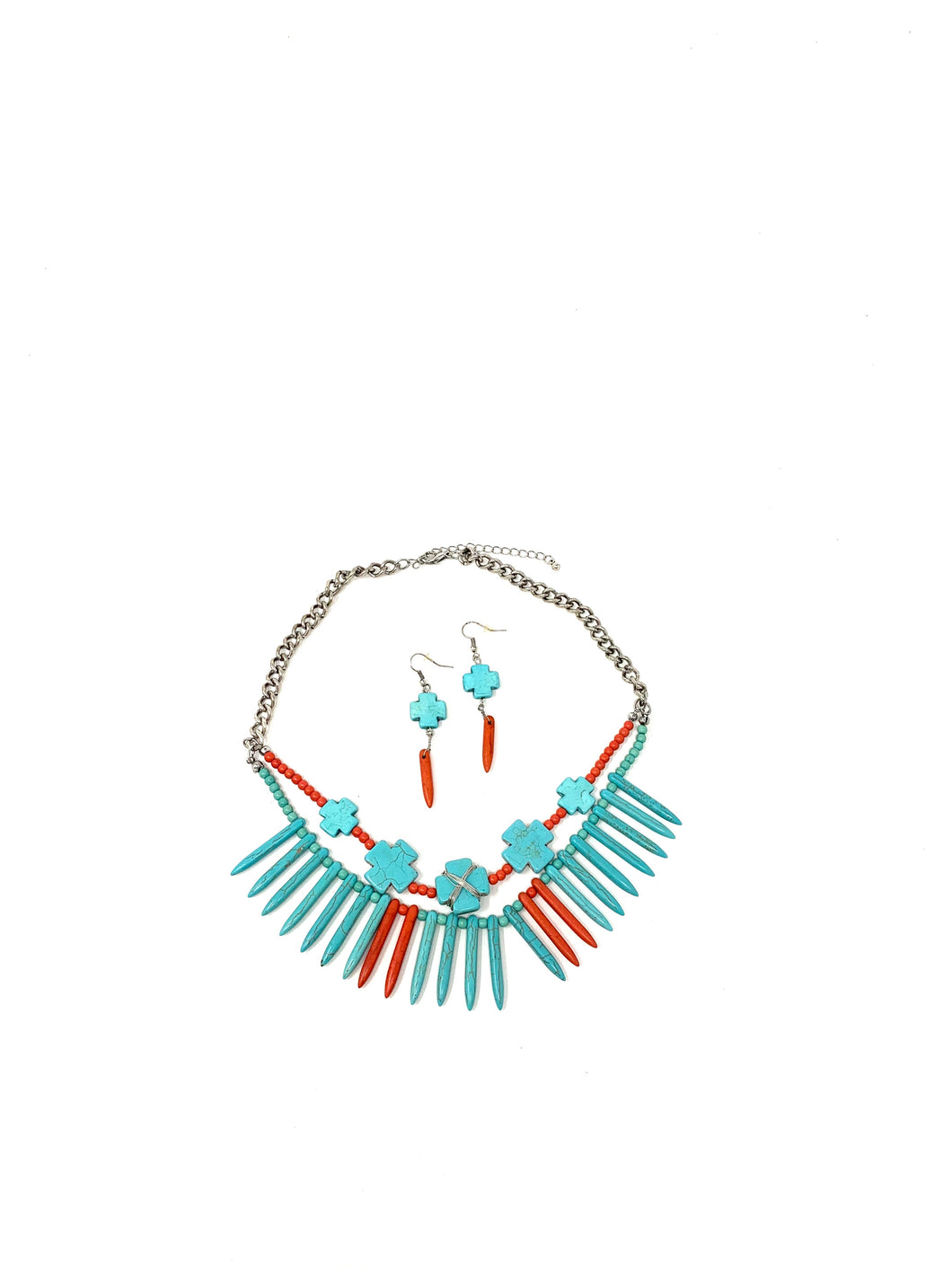 Tribal Huntress Necklace and Earring Set