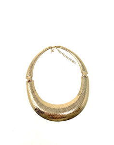 Snakeskin Bohemien Golden Metal Necklace
