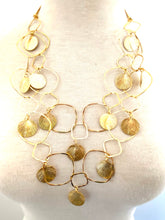 Load image into Gallery viewer, Classy Layered Hoop Leaf Necklace
