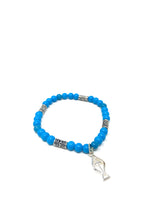 Load image into Gallery viewer, Blue Ichthys Charm Bracelet
