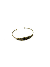 Load image into Gallery viewer, Bronze Tone Leaf Cuff Bracelet
