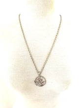 Load image into Gallery viewer, Silver Flower Charm Necklace
