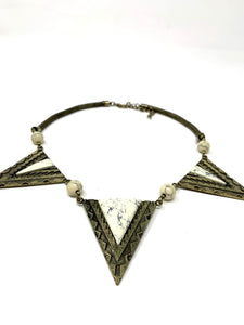 Metal Tribale Spiked Necklace