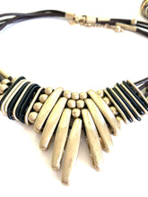 Load image into Gallery viewer, Tribal Gold Tone Necklace and Bracelet Set
