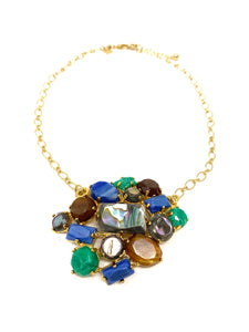 Ocean Colored Statement Necklace