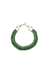 Load image into Gallery viewer, Green Beaded Bib Necklace

