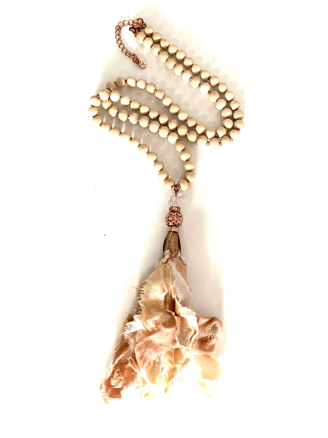 Rose Gold Hippie Tassel Necklace