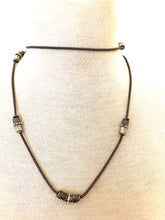 Load image into Gallery viewer, Long Gunmetal Necklace and Full Finger Ring Set
