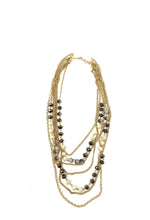 Load image into Gallery viewer, Smokey multi chain statement necklace
