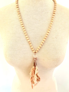 Rose Gold Hippie Tassel Necklace