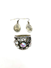 Load image into Gallery viewer, Rock Crystal Statement Ring and Earring Set
