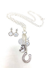 Load image into Gallery viewer, Western Charm Necklace and Earring Set
