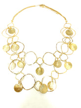 Load image into Gallery viewer, Classy Layered Hoop Leaf Necklace
